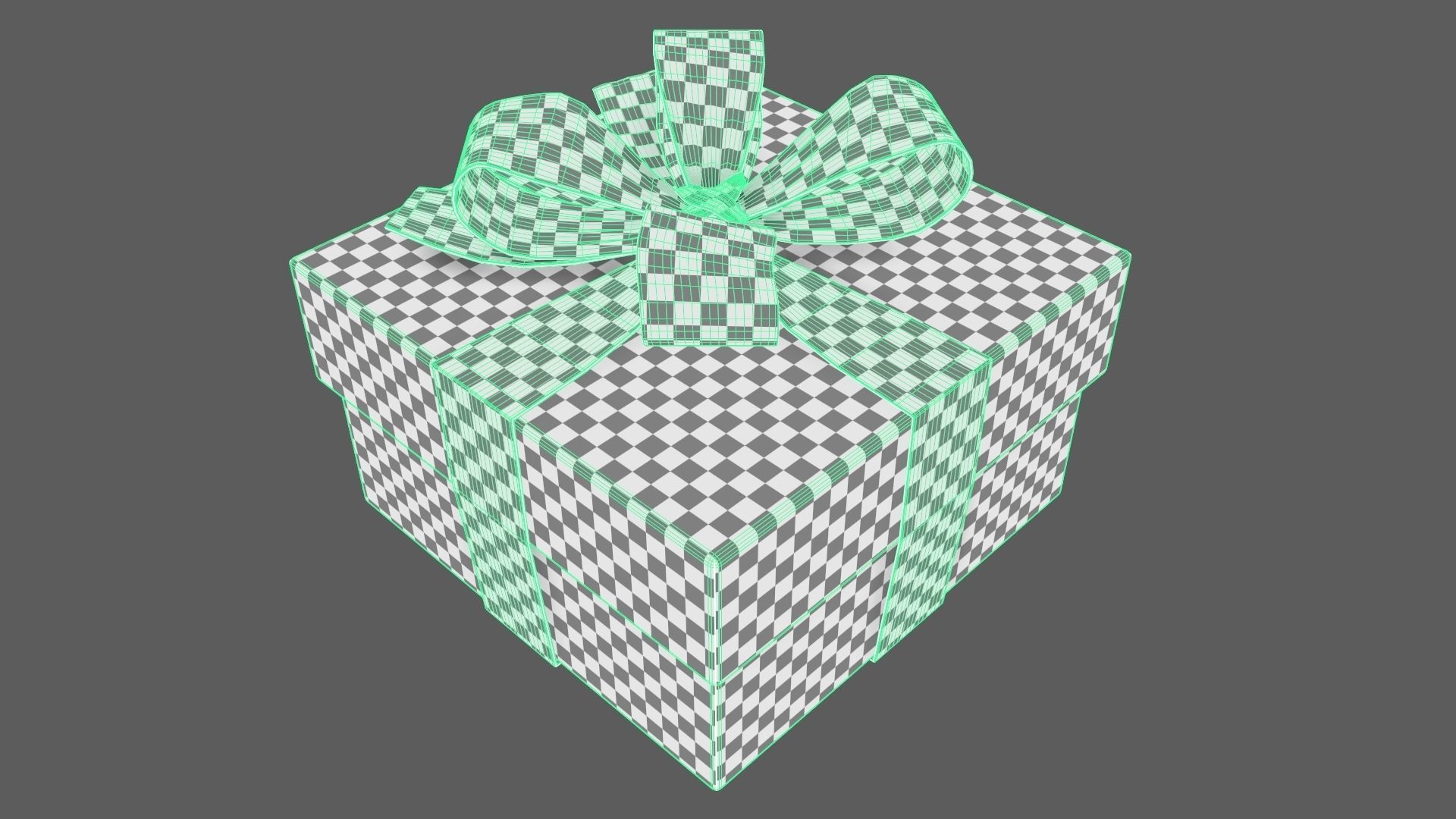 Christmas Gift Box 03 - V3 Low-poly 3D model_11