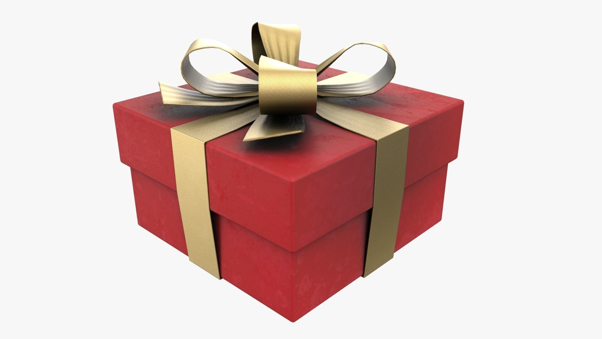 Christmas Gift Box 03 - V3 Low-poly 3D model_1