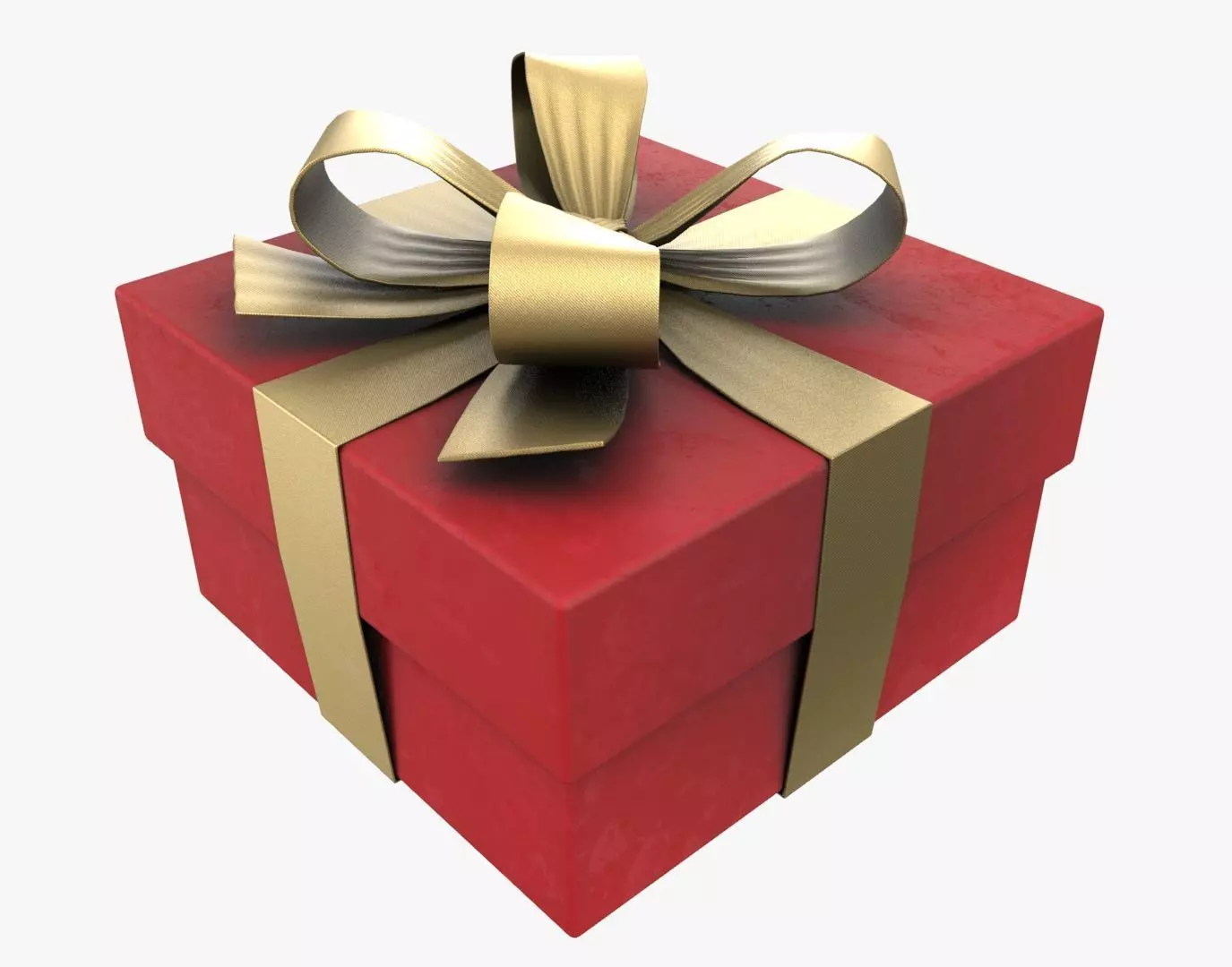 Christmas Gift Box 03 - V3 Low-poly 3D model_0