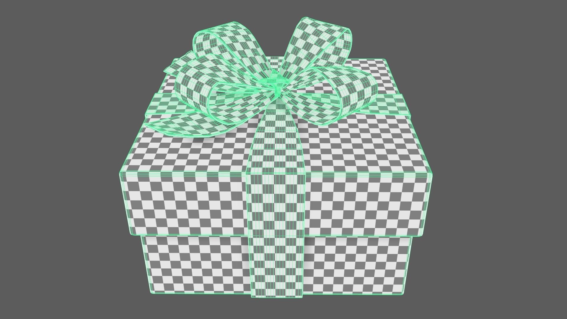 Christmas Gift Box 03 - V3 Low-poly 3D model_10