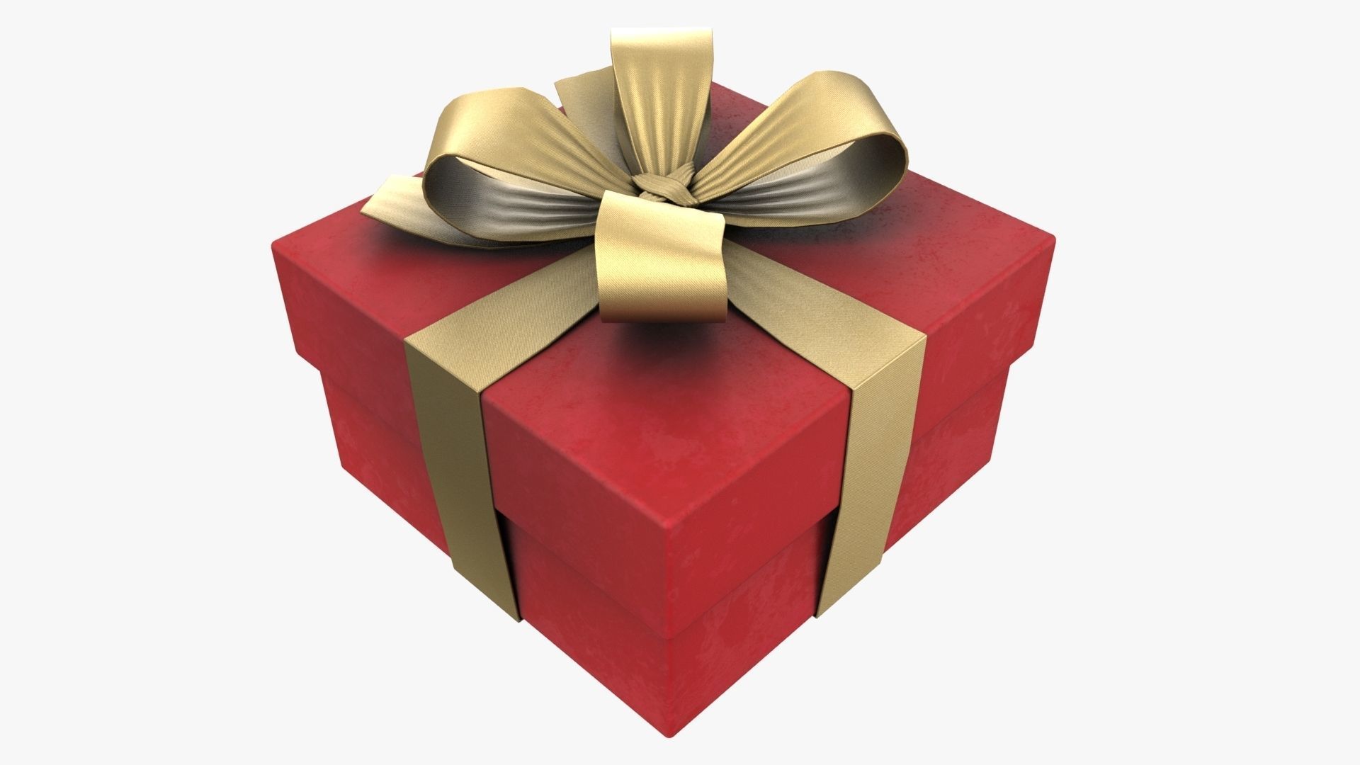 Christmas Gift Box 03 - V3 Low-poly 3D model_3