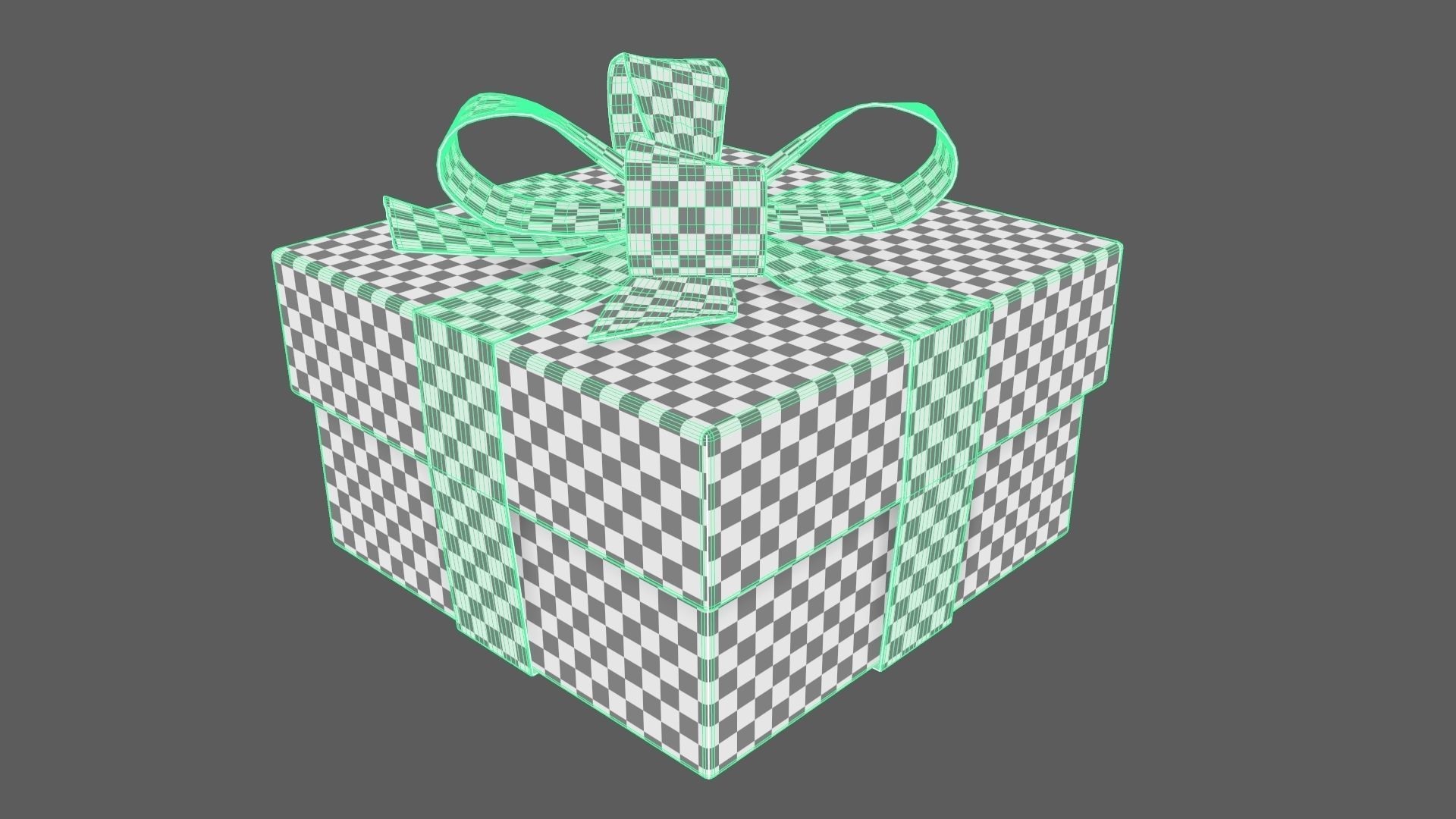 Christmas Gift Box 03 - V4 Low-poly 3D model_9