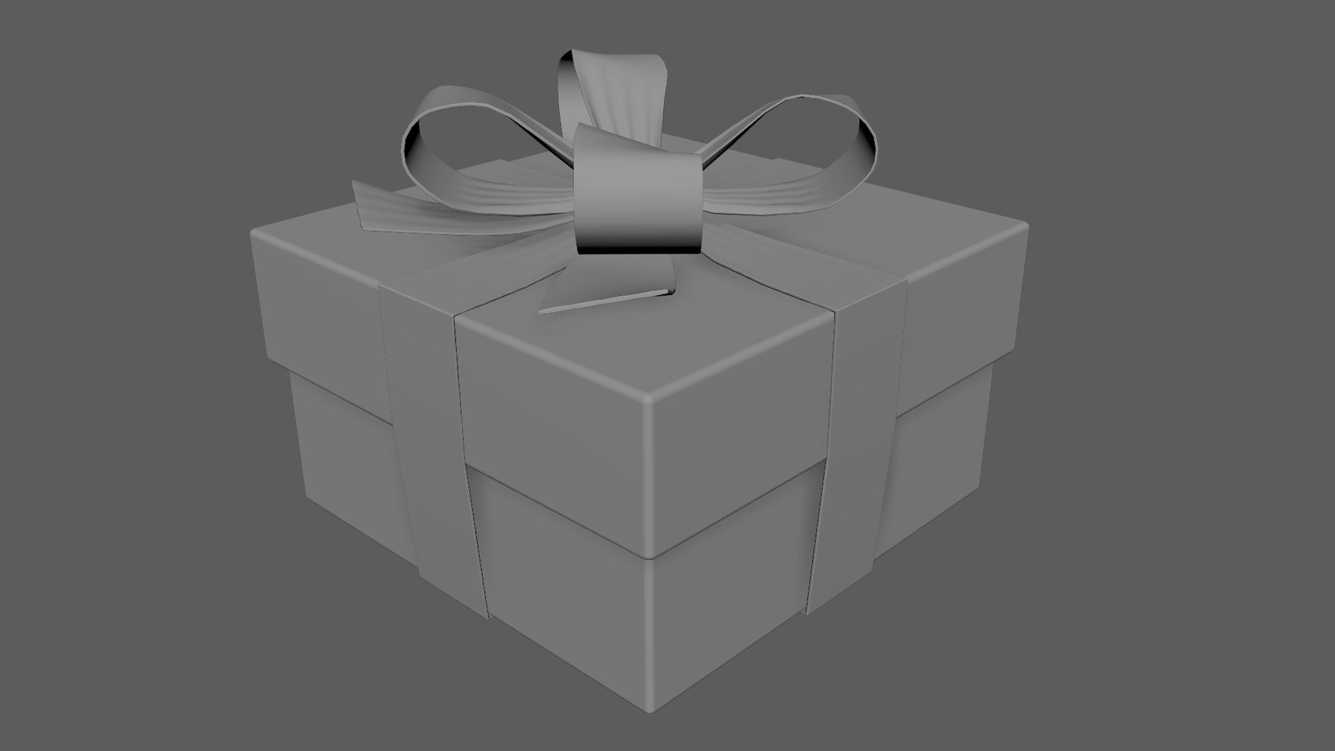 Christmas Gift Box 03 - V4 Low-poly 3D model_5