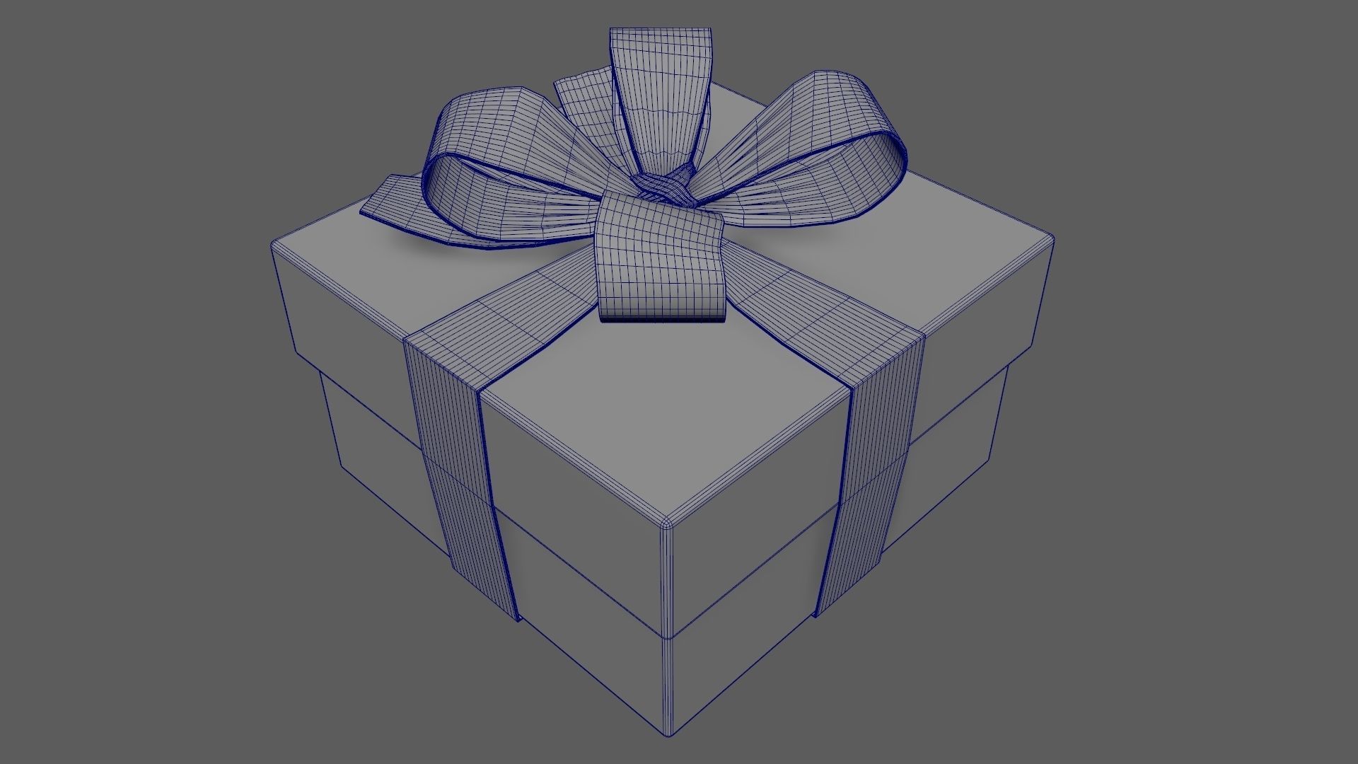 Christmas Gift Box 03 - V6 Low-poly 3D model_19