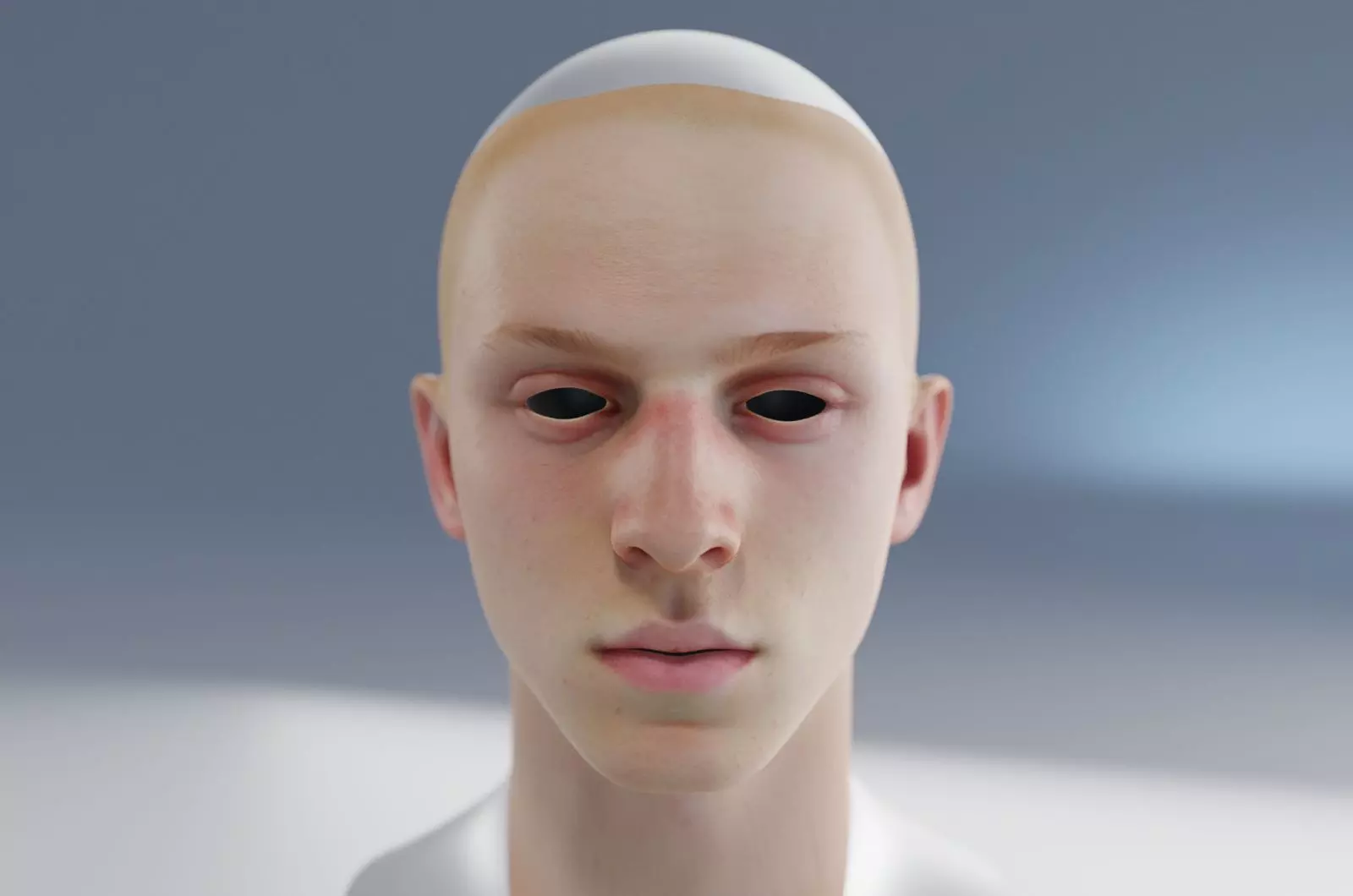 Young male with ancient greek thin nose 3D model_0