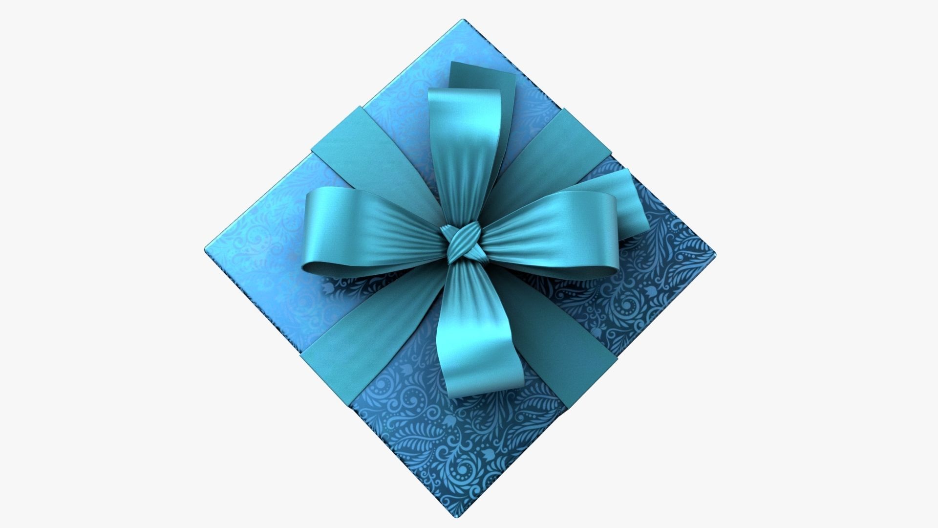 Christmas Gift Box 03 - V13 Low-poly 3D model_4