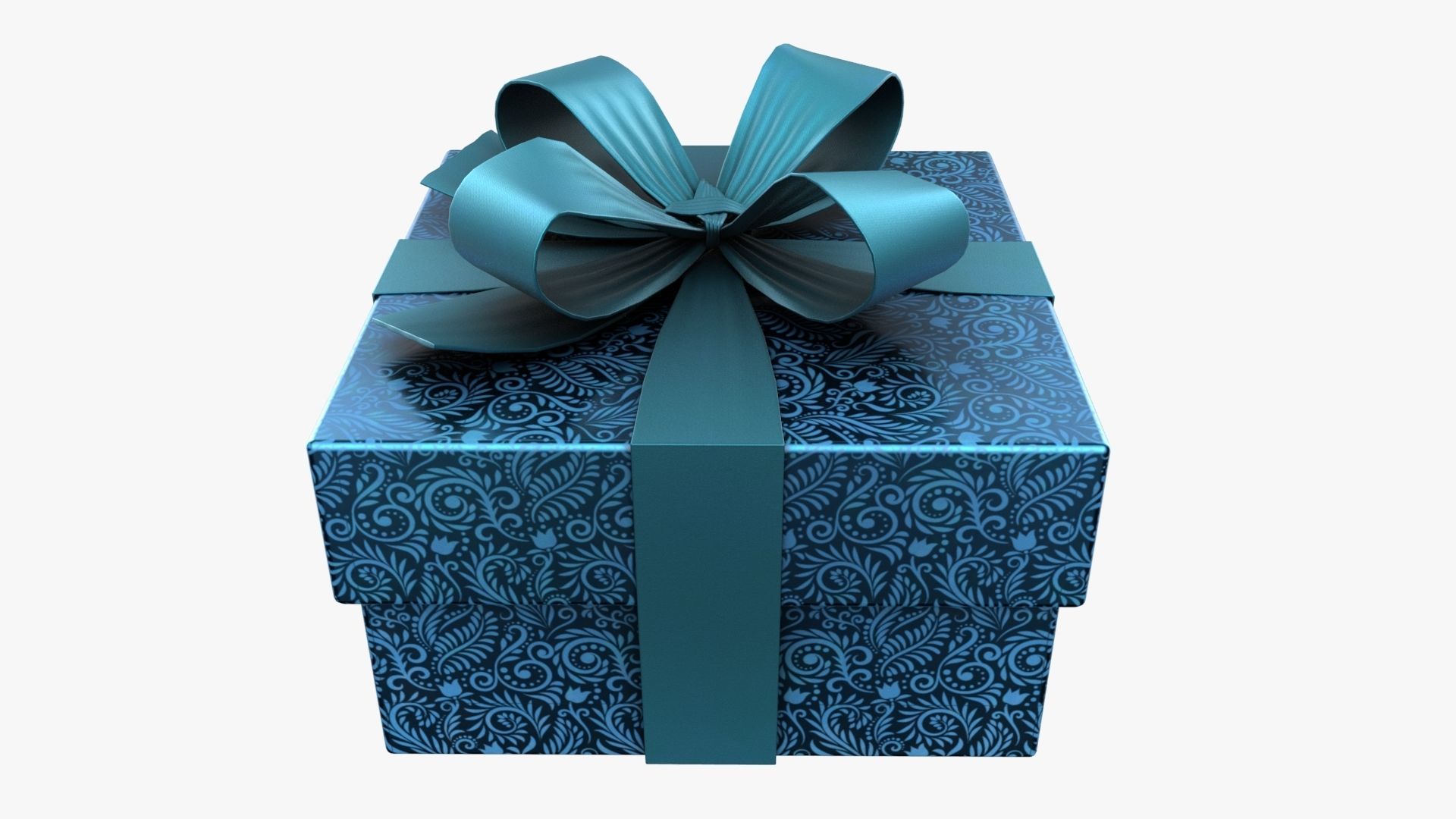 Christmas Gift Box 03 - V13 Low-poly 3D model_2