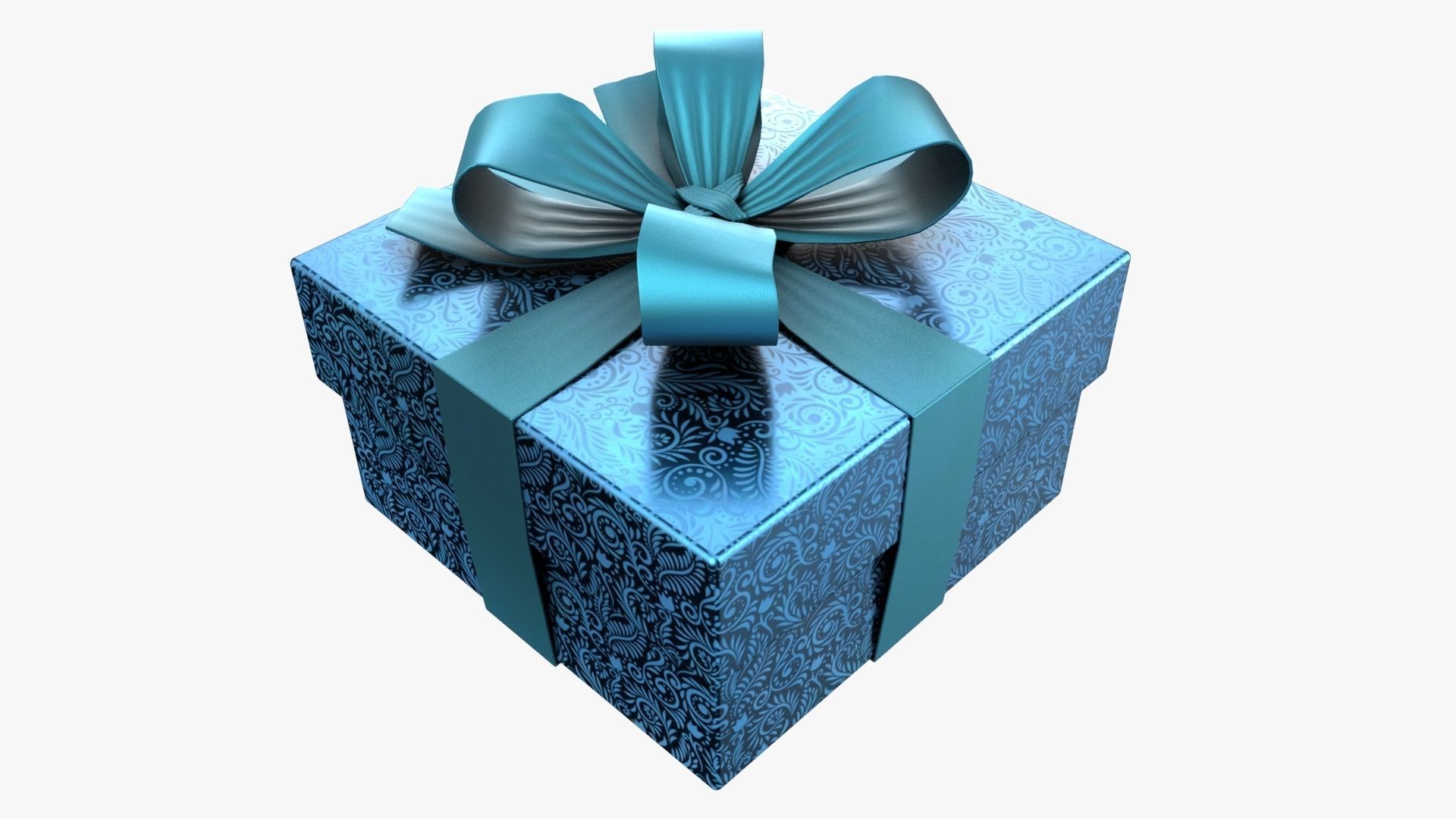 Christmas Gift Box 03 - V13 Low-poly 3D model_3