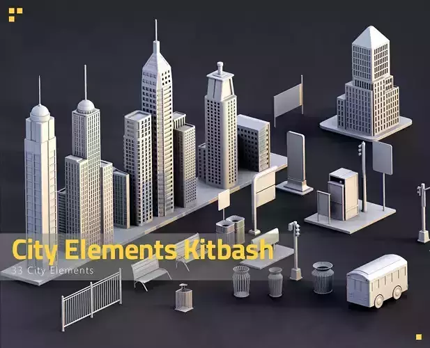 33 City Element Kitbash