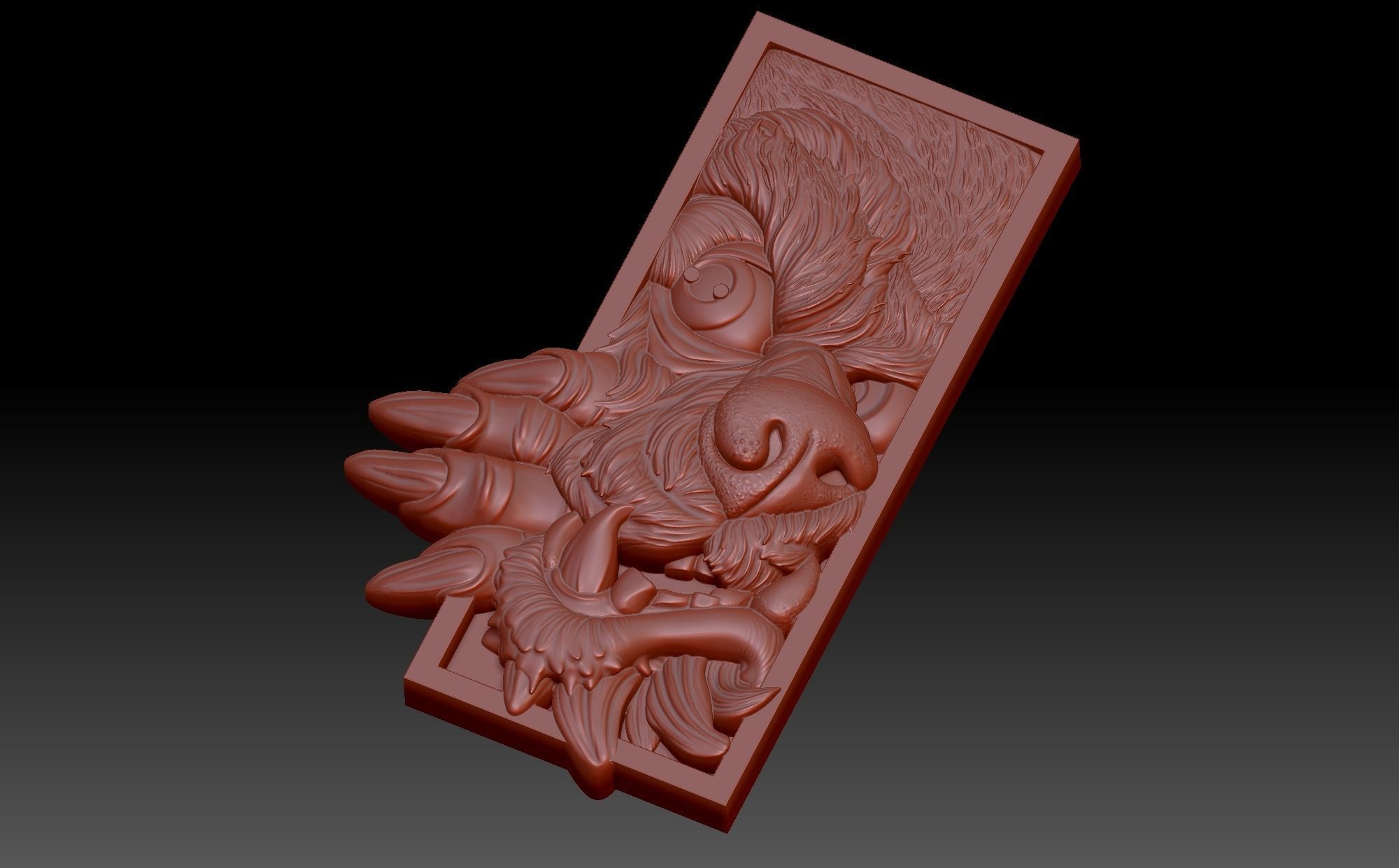 Book stand  3D print model_3