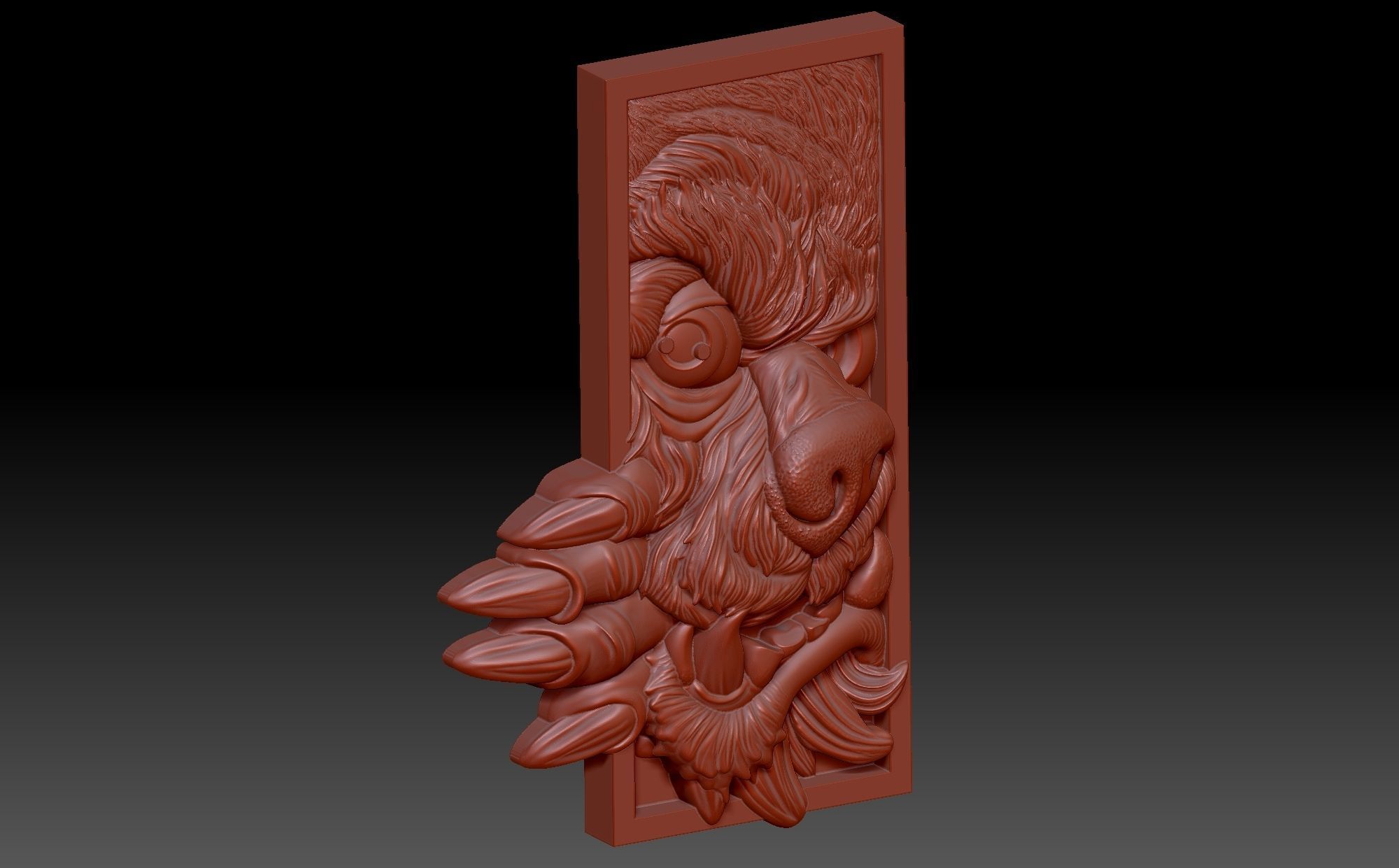 Book stand  3D print model_4