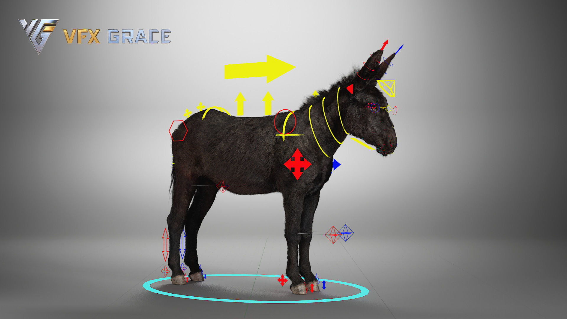 Donkey Winter UE Character Asset 3D model_18