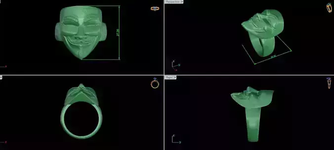  Anonymous Vendetta Ring