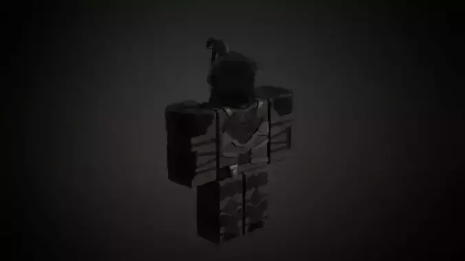 Roblox r6 knight armor model Low-poly 3D model Roblox r6 knight armor model Low-poly 3D model