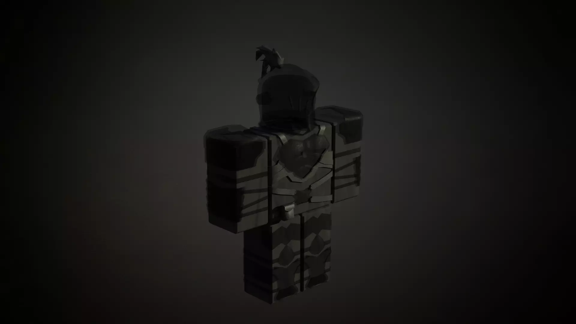 Roblox r6 knight armor model Low-poly 3D model_0