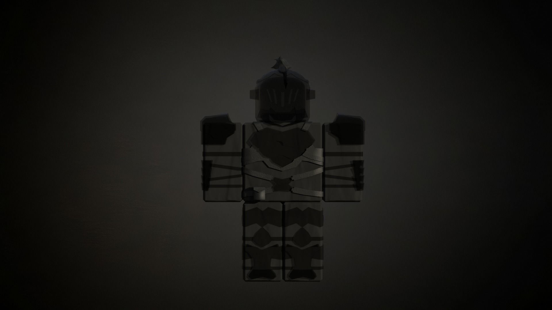 Roblox r6 knight armor model Low-poly 3D model_2