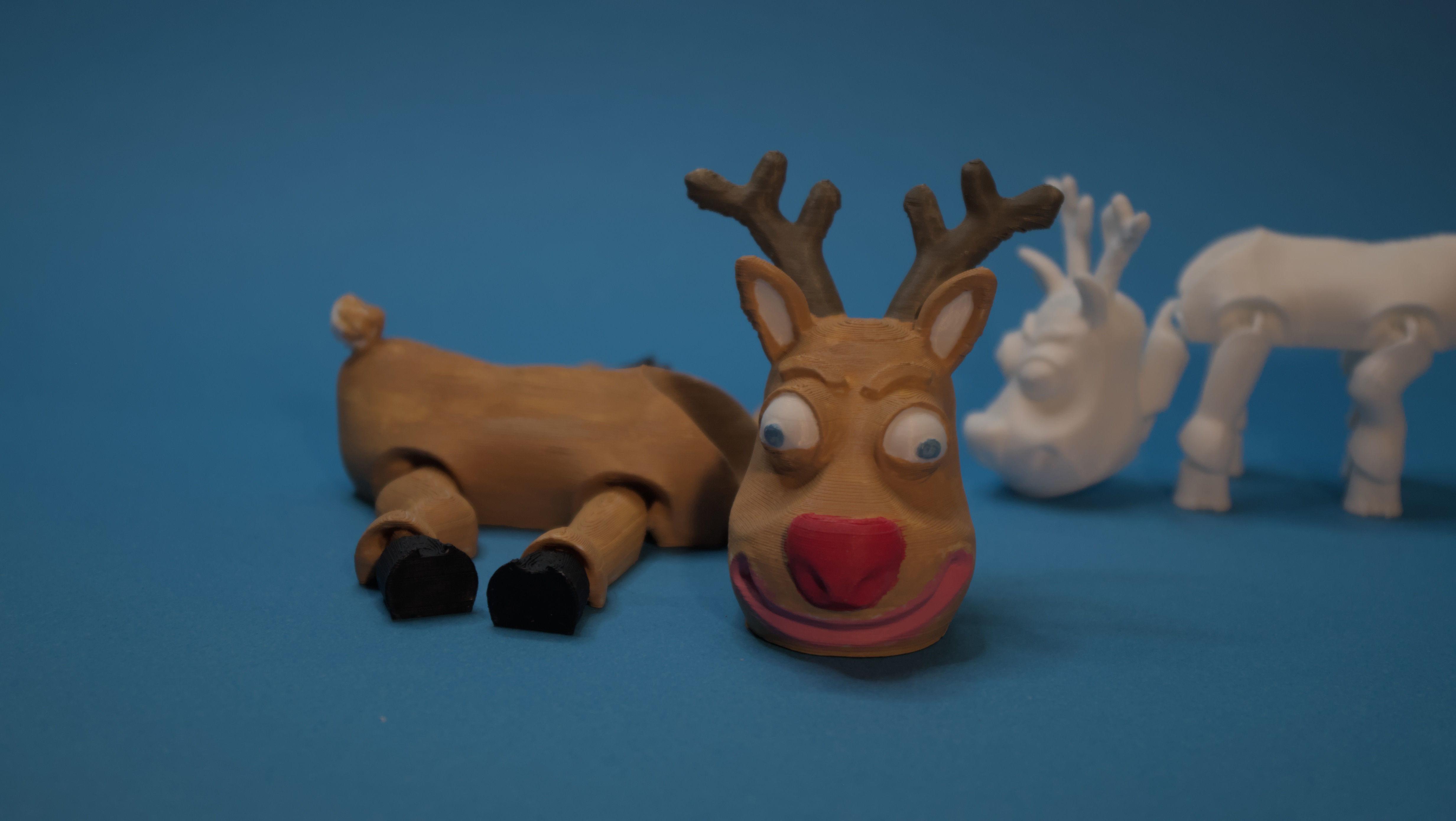 ARTICULATED RUDOPH PRINTED IN PLACE WITHOUT SUPPORT 3D print model_7