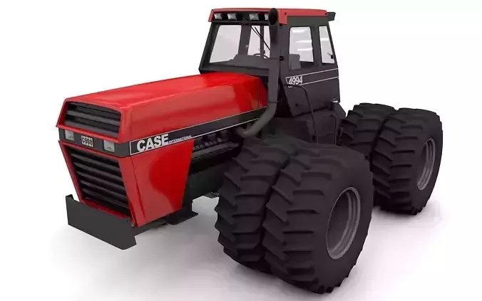 JI Case 4994 1984 Tractor Red Version 3D model