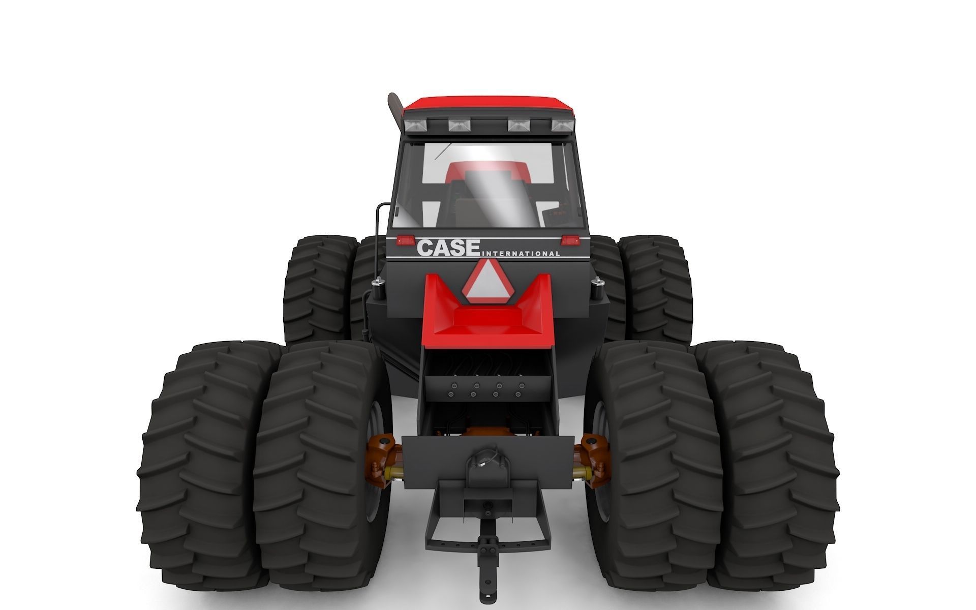 JI Case 4994 1984 Tractor Red Version 3D model CGTrader
