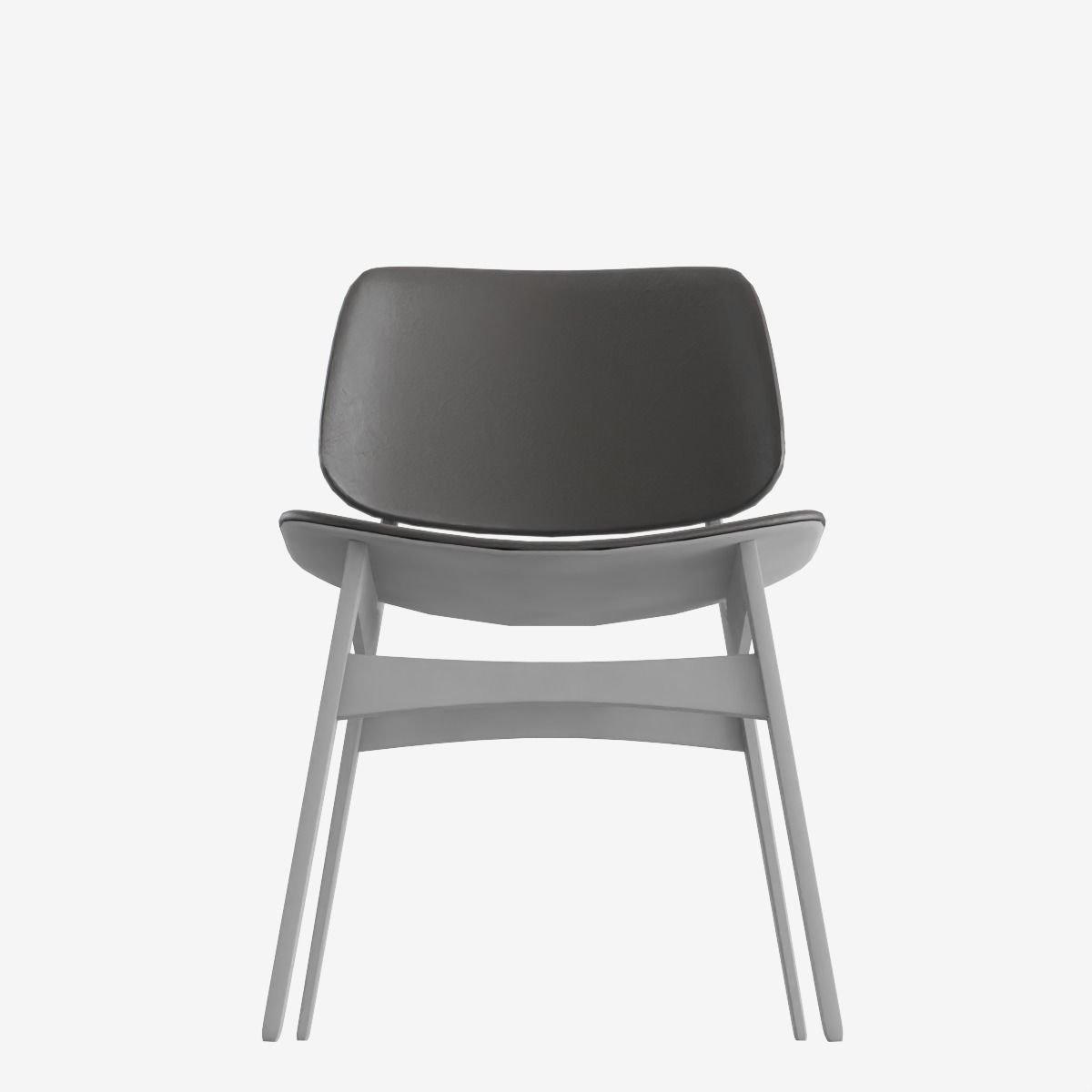 Study Chair Low-poly 3D model_7