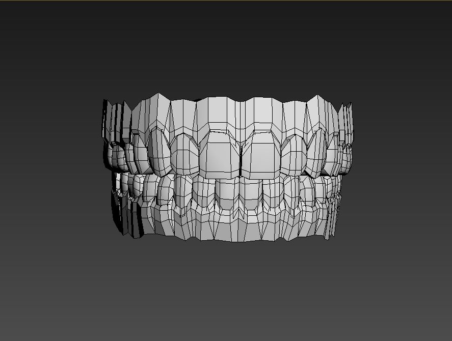 teeth mouth with 3D model_4