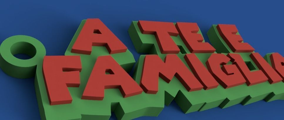 A TE E FAMIGLIA - AUGURI NATALE - BUONE FESTE 3D model_1