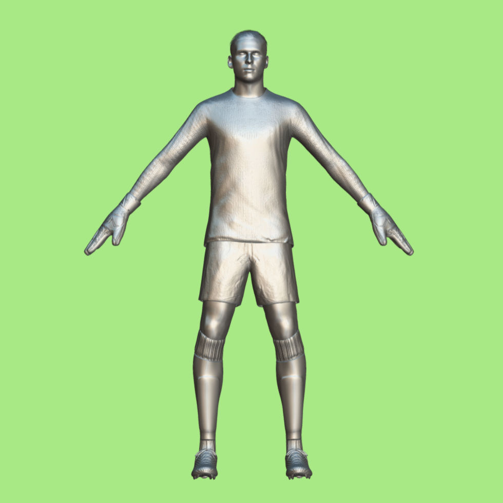 T-Pose Andriy Lunin Real Madrid 23-24 3D model_3