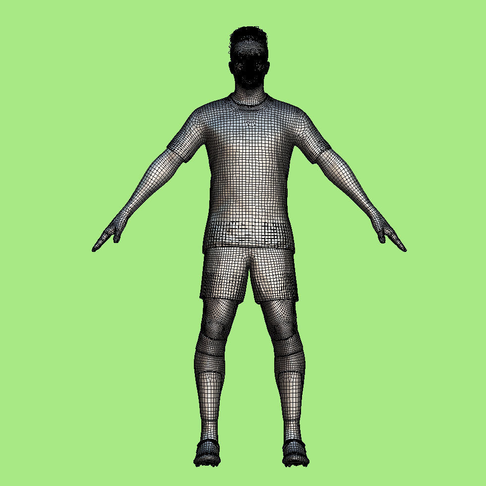 T-Pose Vinicius Real Madrid 23-24 3D model_4