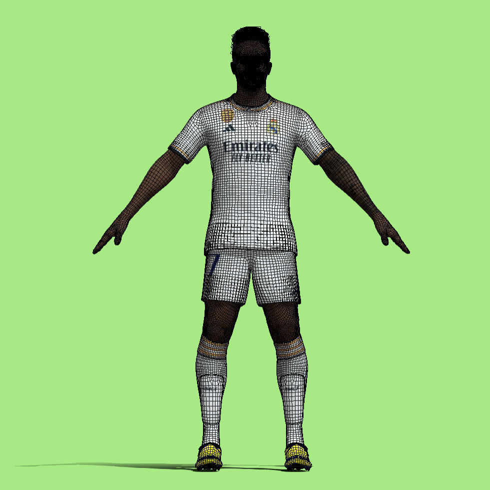 T-Pose Vinicius Real Madrid 23-24 3D model_5