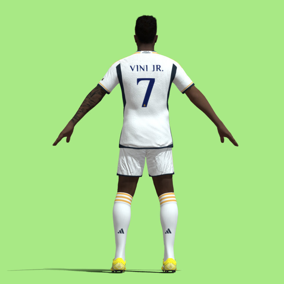 T-Pose Vinicius Real Madrid 23-24 3D model_2
