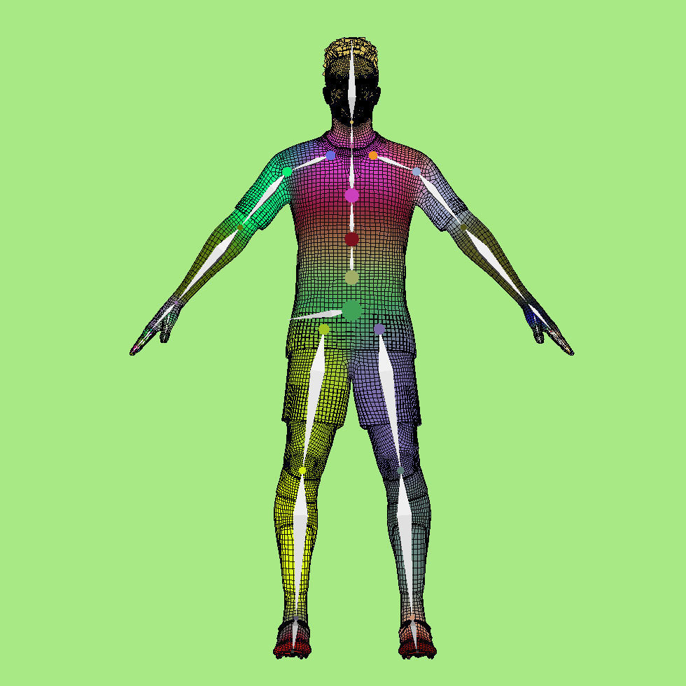 T-Pose Vinicius Real Madrid 23-24 3D model_6