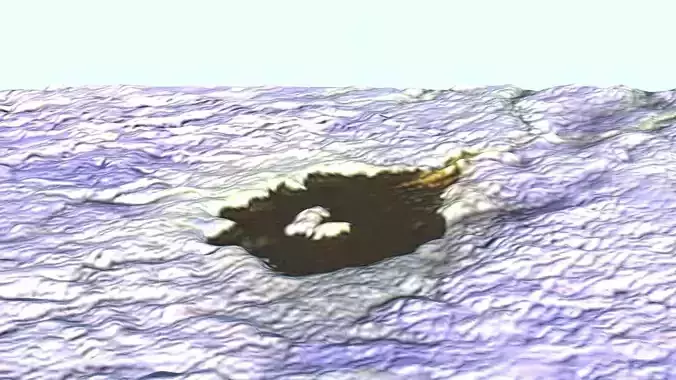 Mistastin Lake Crater 3D model