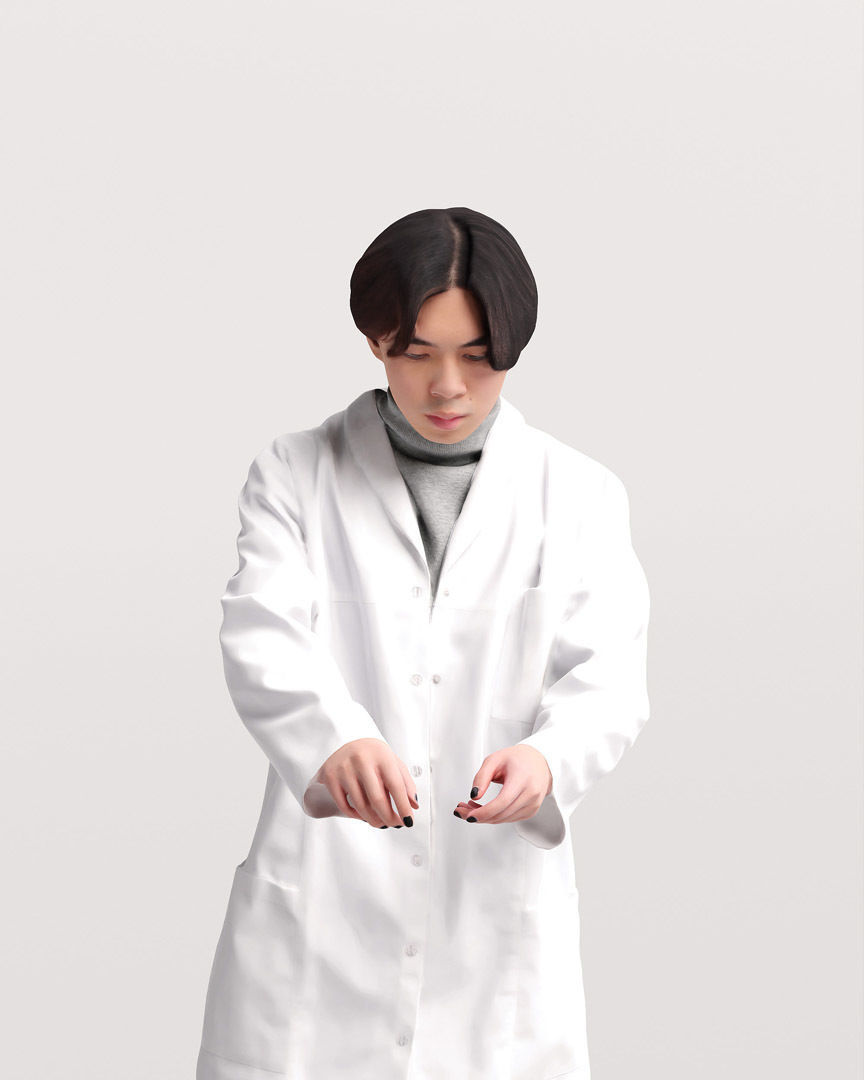 Humano - Collection 2205 - LAB MEDICAL Scientist -6 x 3D models  3D model_10