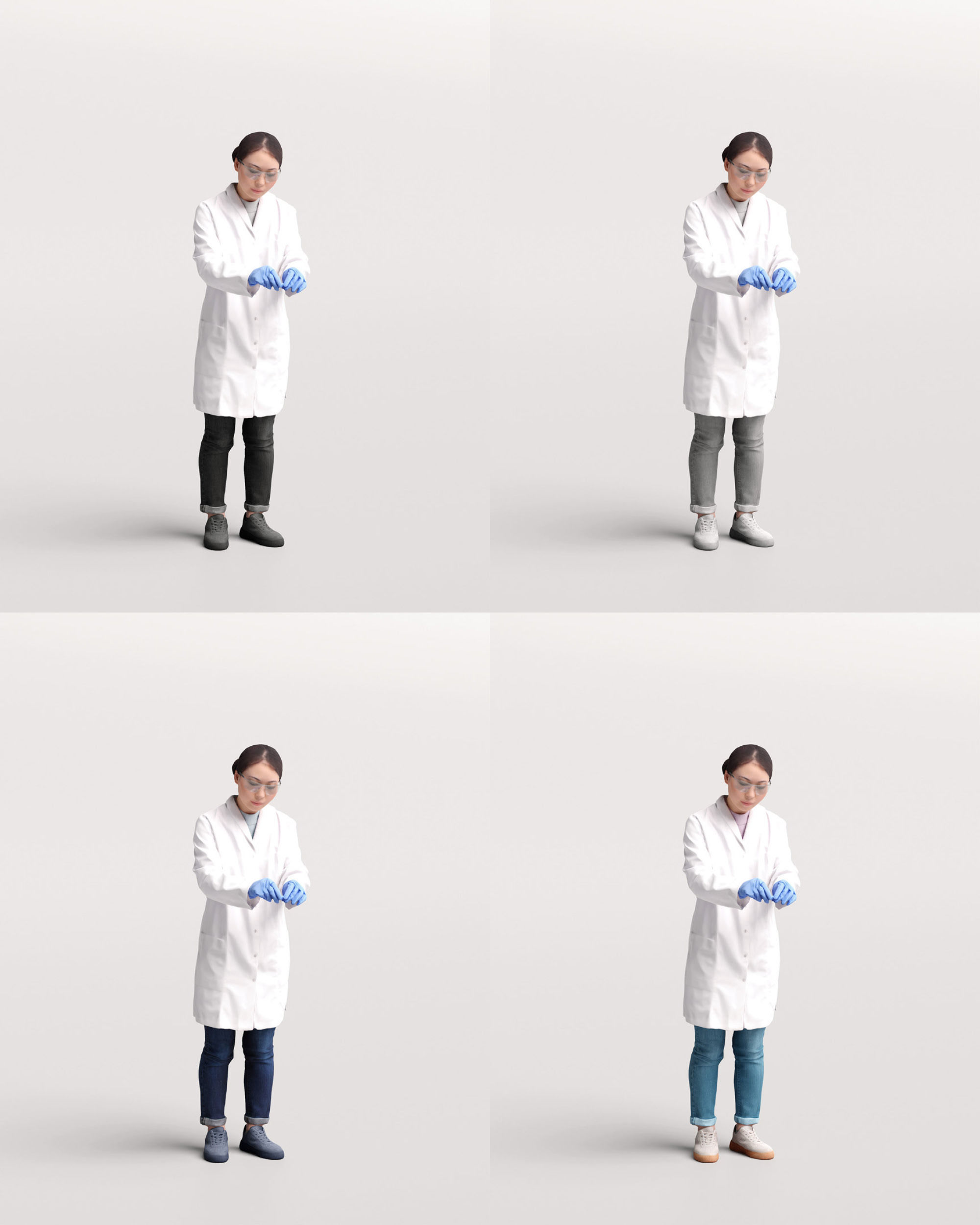 Humano - Collection 2205 - LAB MEDICAL Scientist -6 x 3D models  3D model_40