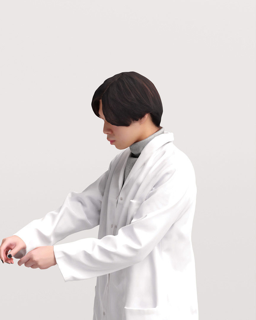 Humano - Collection 2205 - LAB MEDICAL Scientist -6 x 3D models  3D model_11
