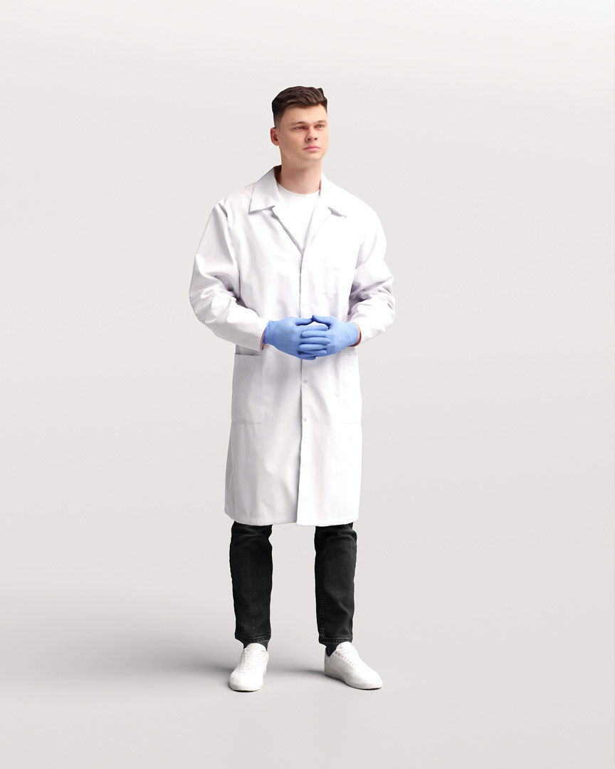 Humano - Collection 2205 - LAB MEDICAL Scientist -6 x 3D models  3D model_19