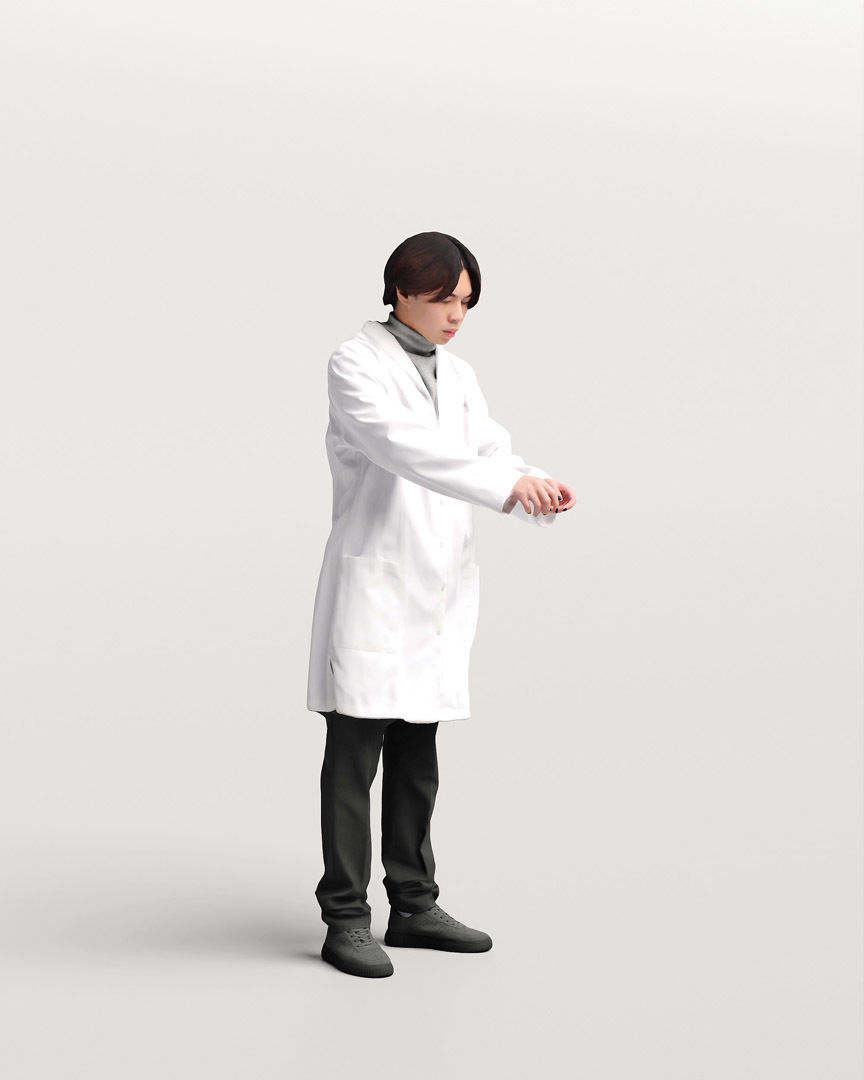 Humano - Collection 2205 - LAB MEDICAL Scientist -6 x 3D models  3D model_8