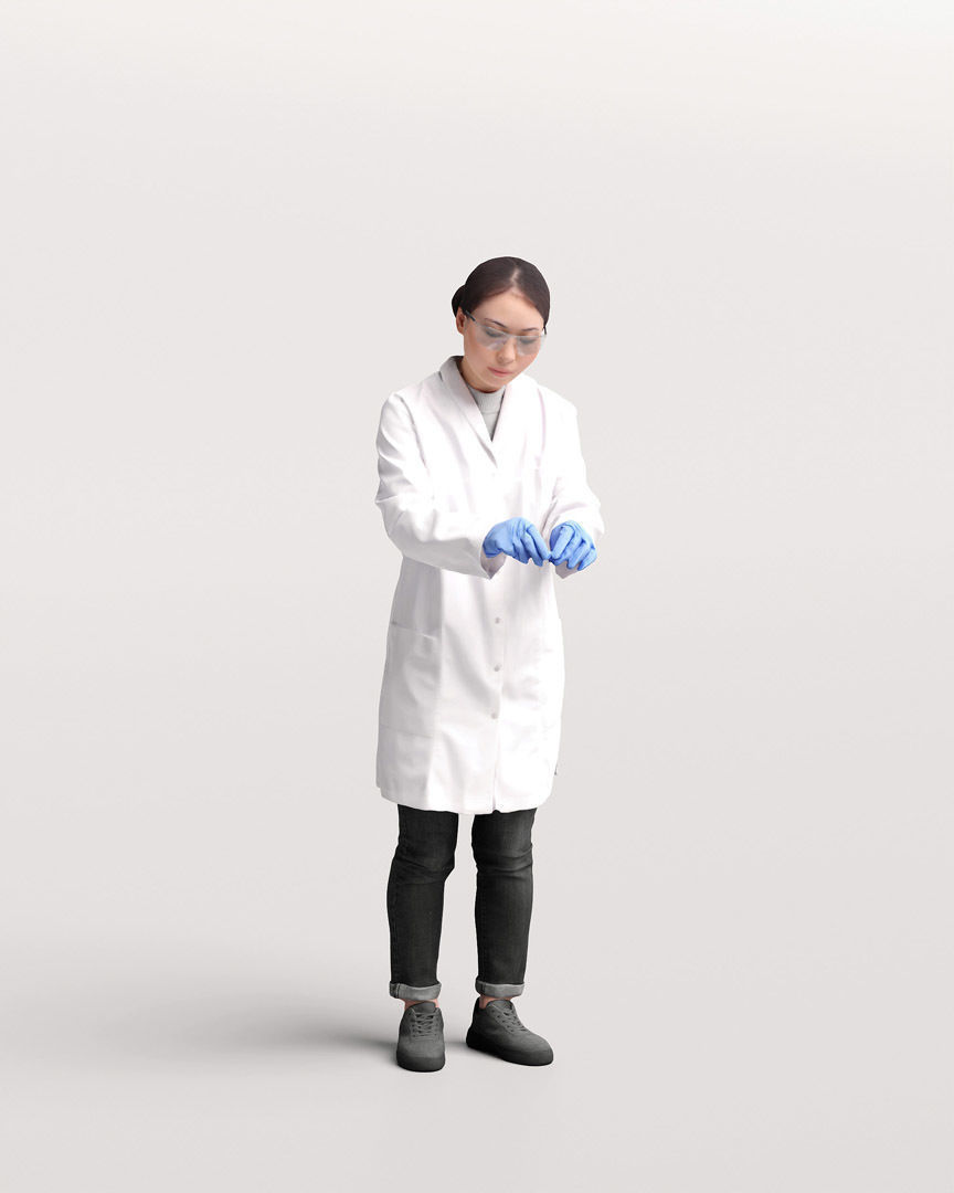 Humano - Collection 2205 - LAB MEDICAL Scientist -6 x 3D models  3D model_35