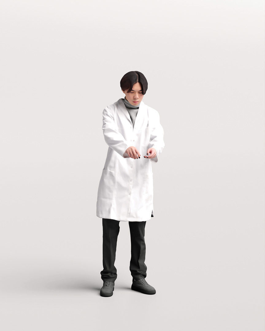 Humano - Collection 2205 - LAB MEDICAL Scientist -6 x 3D models  3D model_7