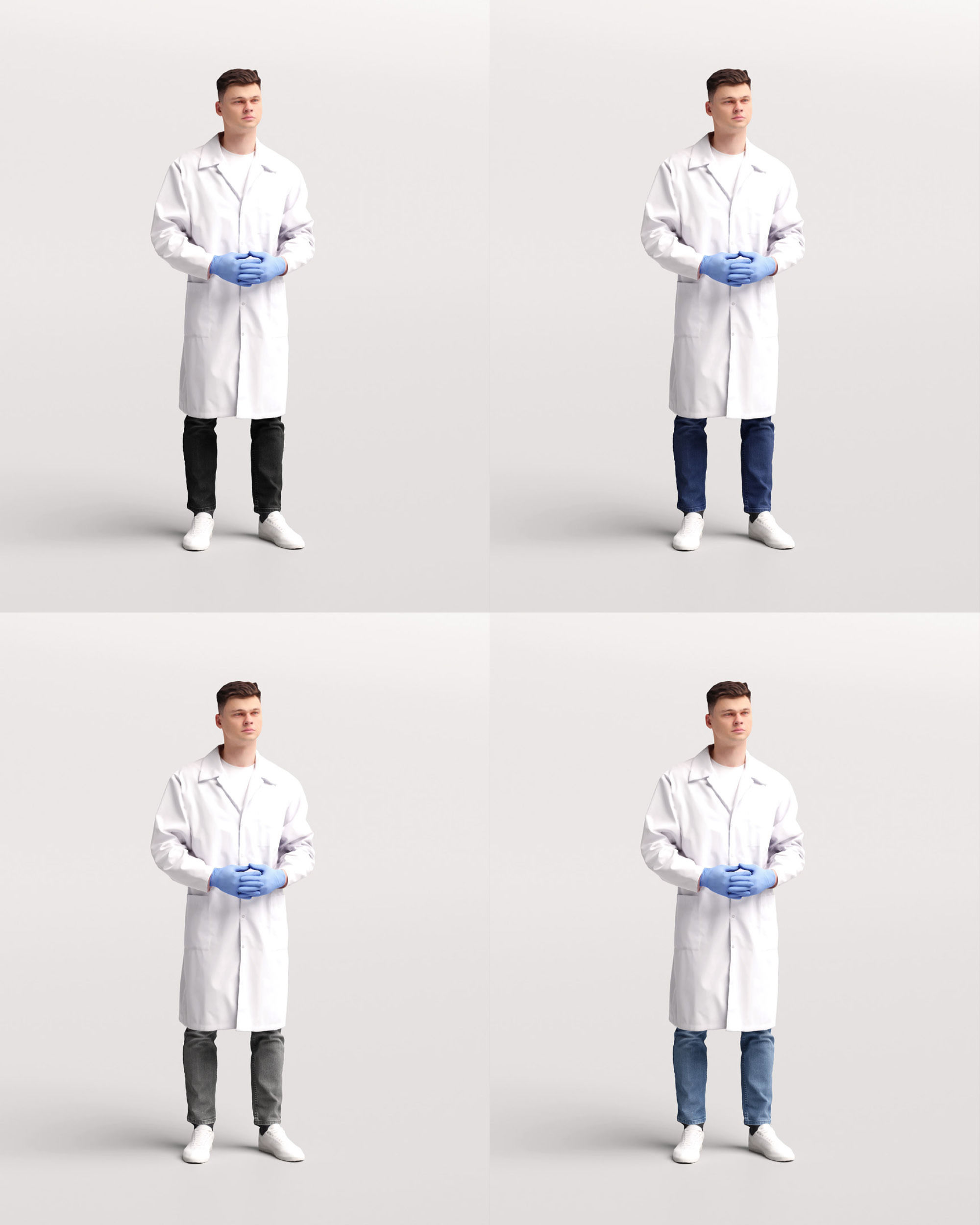 Humano - Collection 2205 - LAB MEDICAL Scientist -6 x 3D models  3D model_24