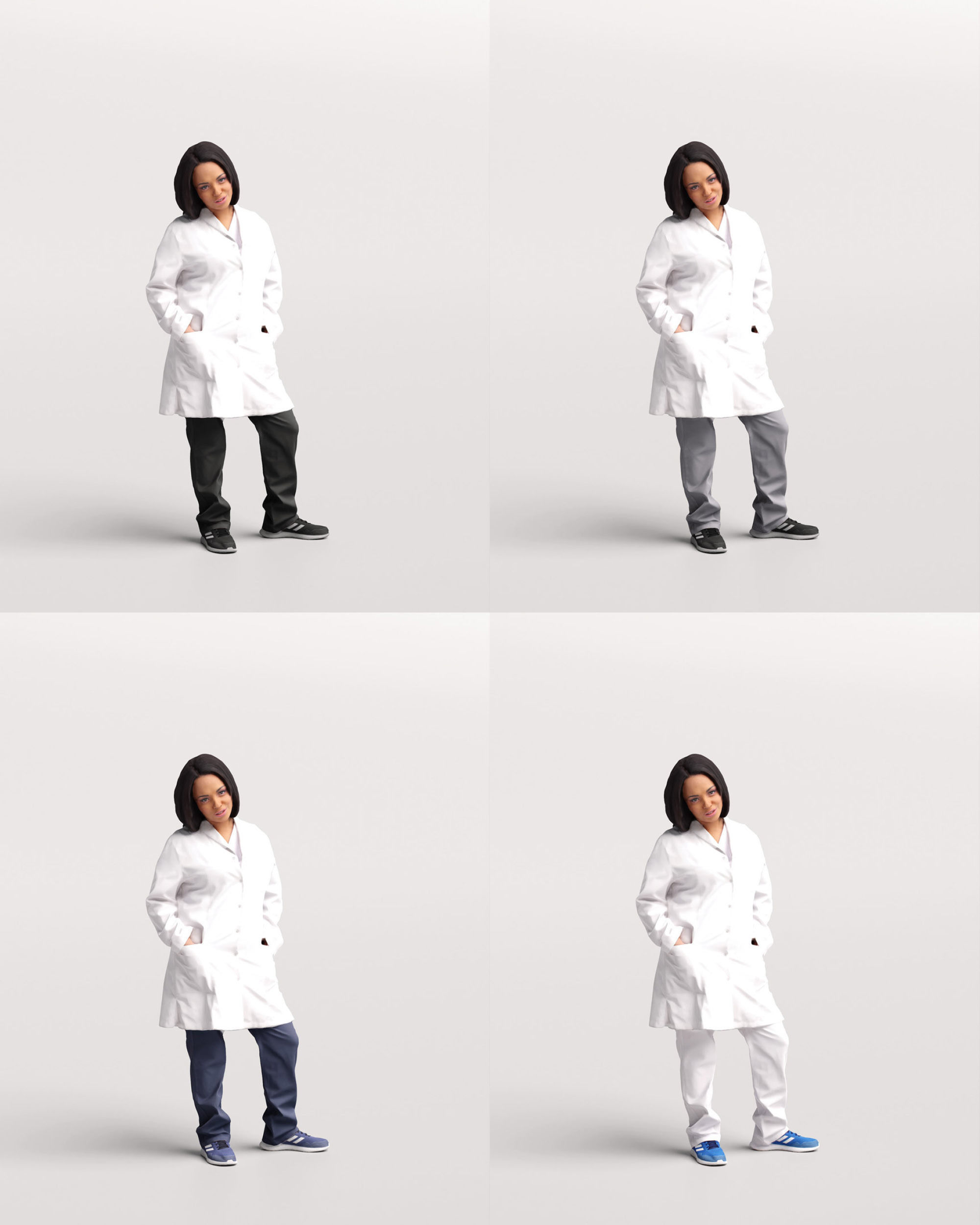 Humano - Collection 2205 - LAB MEDICAL Scientist -6 x 3D models  3D model_34