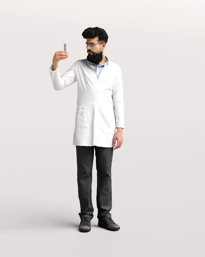 Humano - Collection 2205 - LAB MEDICAL Scientist -6 x 3D models  3D model_25