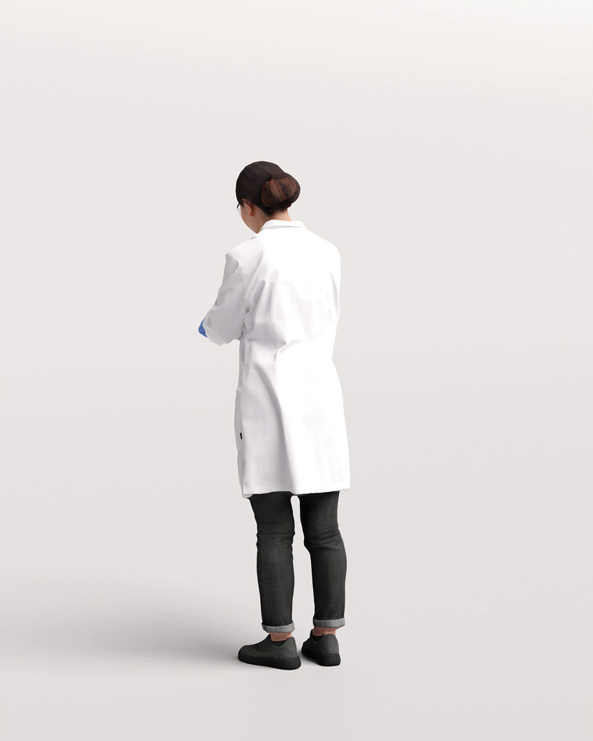 Humano - Collection 2205 - LAB MEDICAL Scientist -6 x 3D models  3D model_37