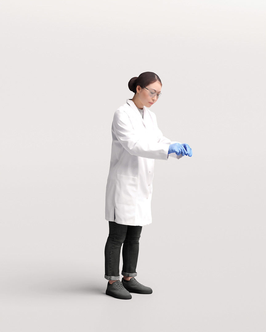 Humano - Collection 2205 - LAB MEDICAL Scientist -6 x 3D models  3D model_36