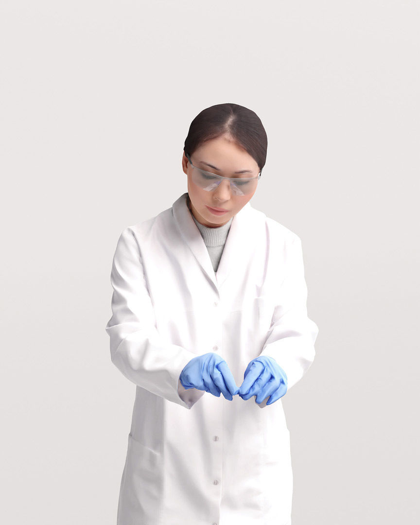 Humano - Collection 2205 - LAB MEDICAL Scientist -6 x 3D models  3D model_38