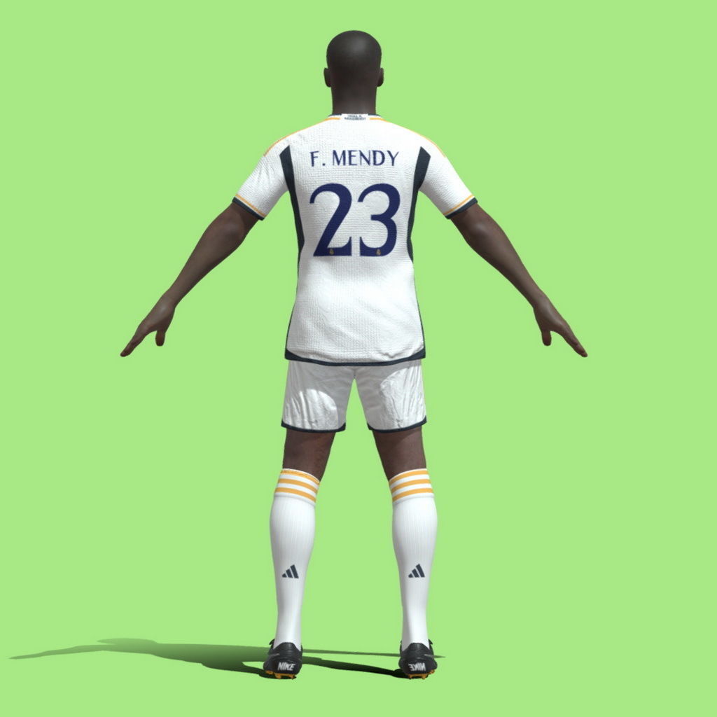 T-Pose Ferland Mendy Real Madrid 23-24 3D model_2