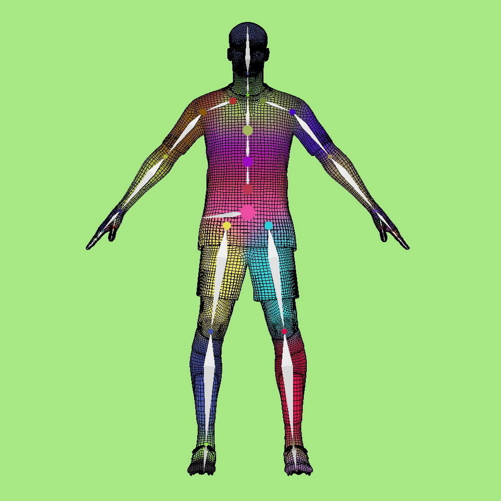 T-Pose Ferland Mendy Real Madrid 23-24 3D model_6