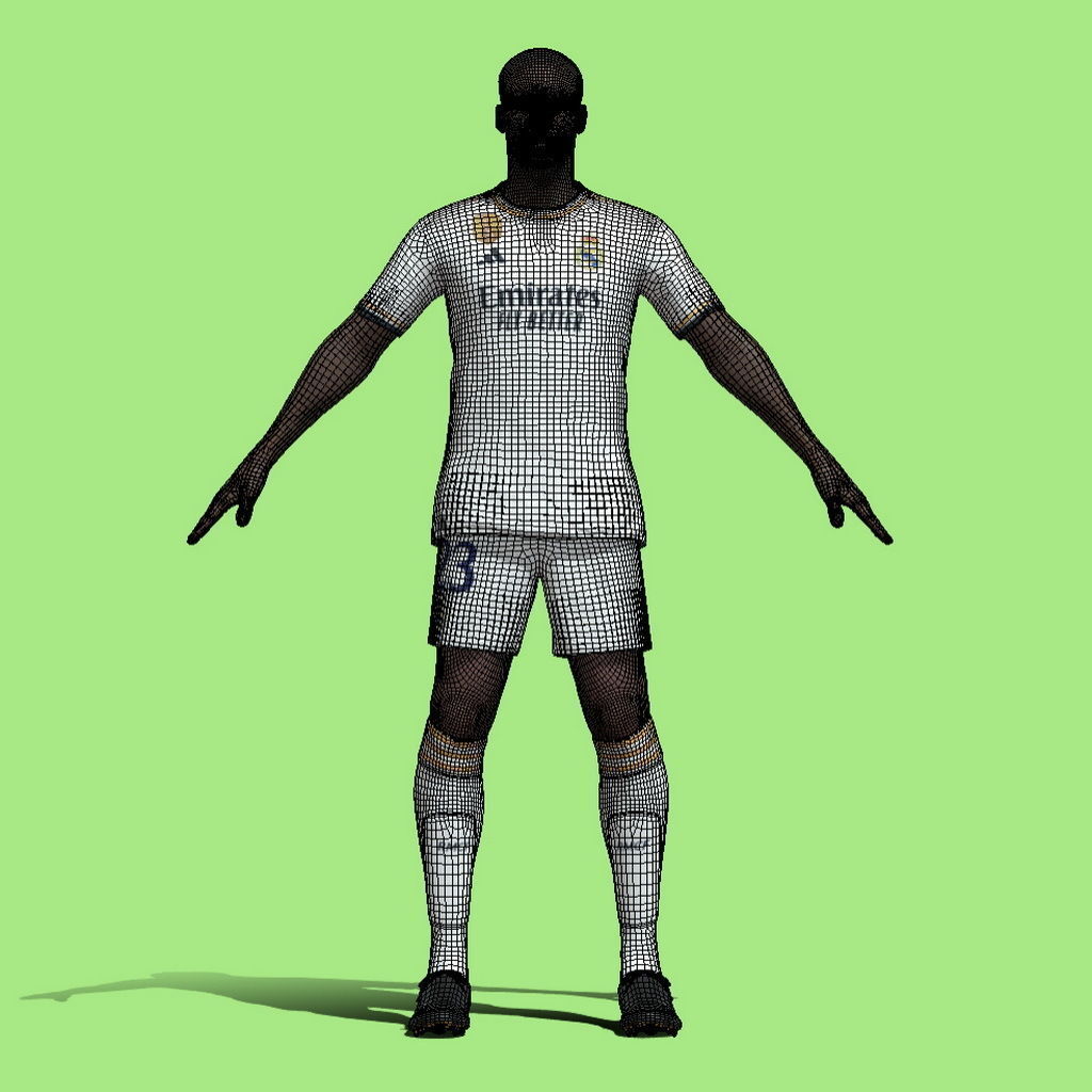 T-Pose Ferland Mendy Real Madrid 23-24 3D model_5