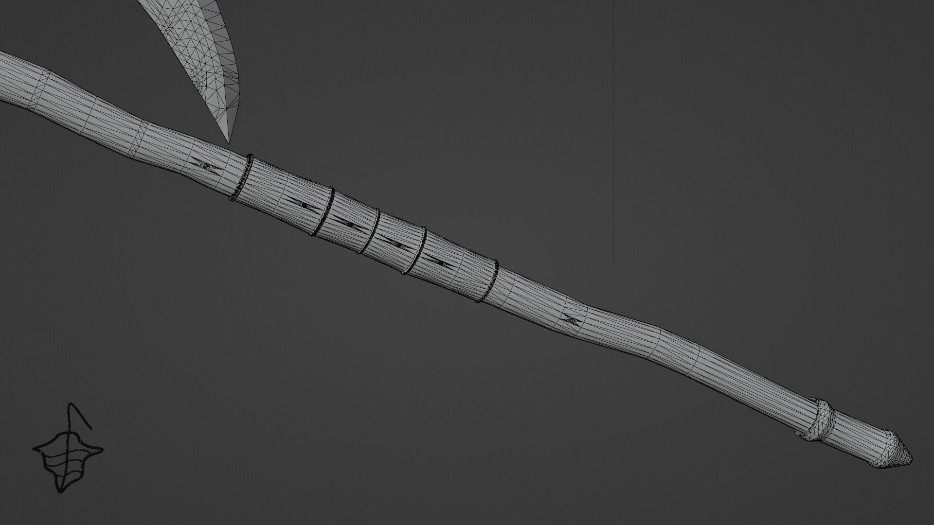 Pagan Battle axe Low-poly 3D model_13