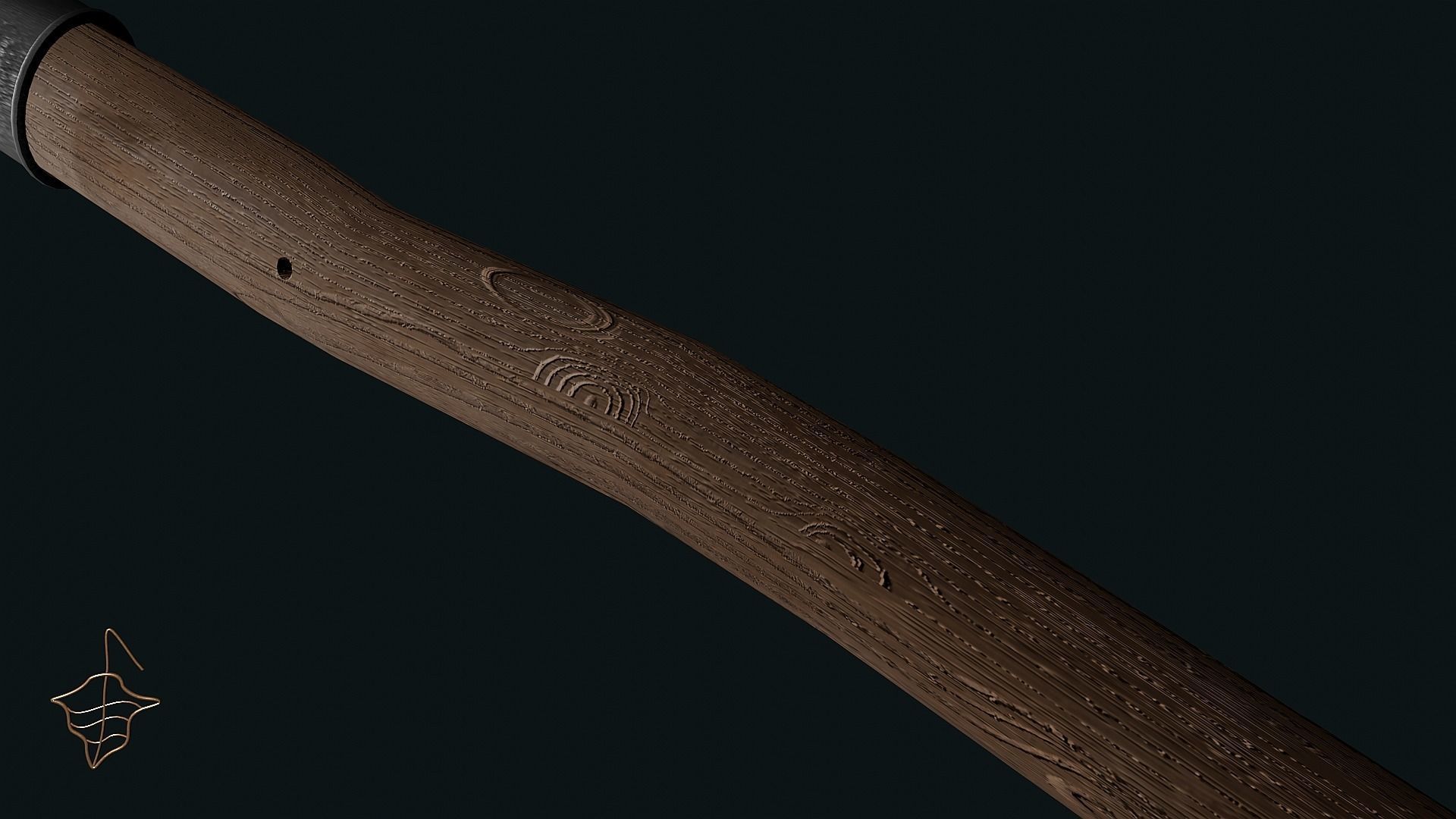 Pagan Battle axe Low-poly 3D model_4